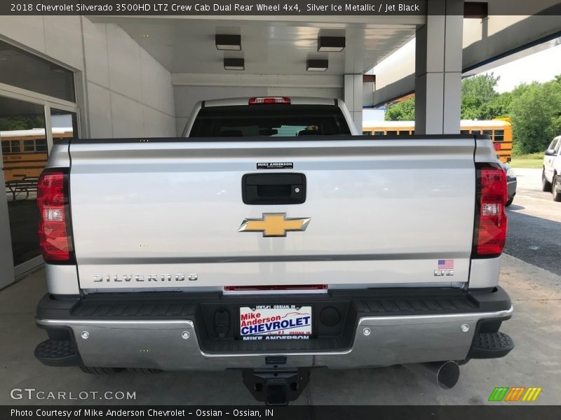 Silver Ice Metallic / Jet Black 2018 Chevrolet Silverado 3500HD LTZ Crew Cab Dual Rear Wheel 4x4