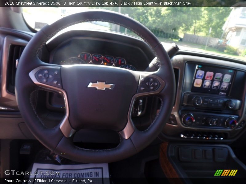 Black / High Country Jet Black/Ash Gray 2018 Chevrolet Silverado 3500HD High Country Crew Cab 4x4