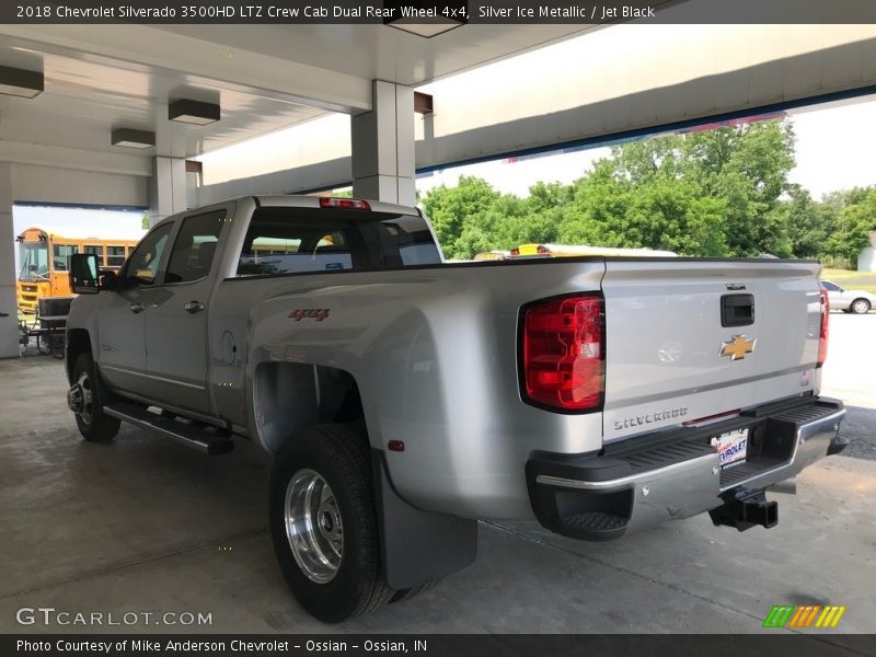 Silver Ice Metallic / Jet Black 2018 Chevrolet Silverado 3500HD LTZ Crew Cab Dual Rear Wheel 4x4