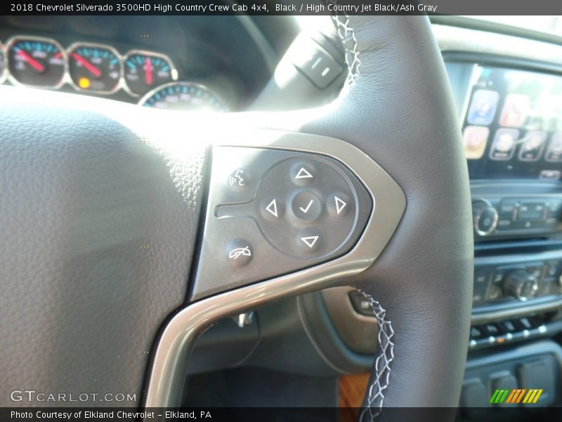 Black / High Country Jet Black/Ash Gray 2018 Chevrolet Silverado 3500HD High Country Crew Cab 4x4