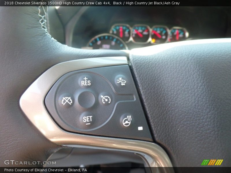 Black / High Country Jet Black/Ash Gray 2018 Chevrolet Silverado 3500HD High Country Crew Cab 4x4