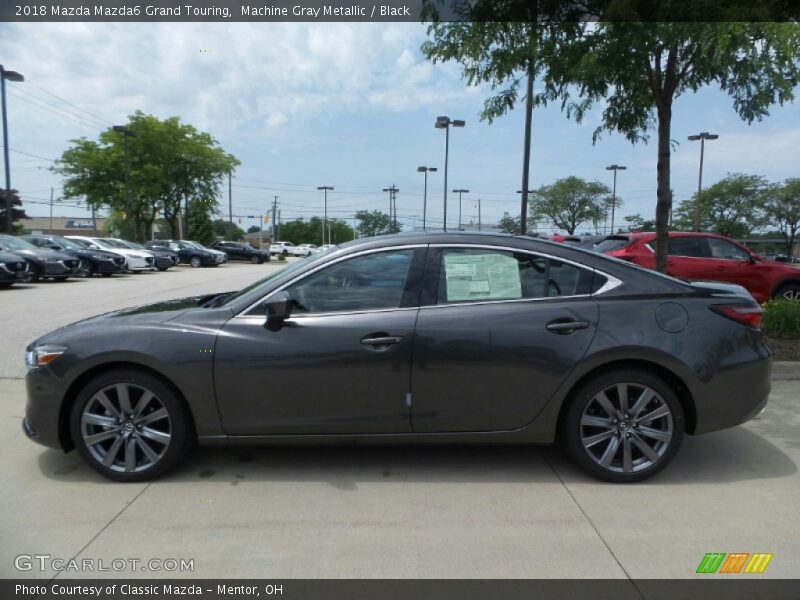 Machine Gray Metallic / Black 2018 Mazda Mazda6 Grand Touring