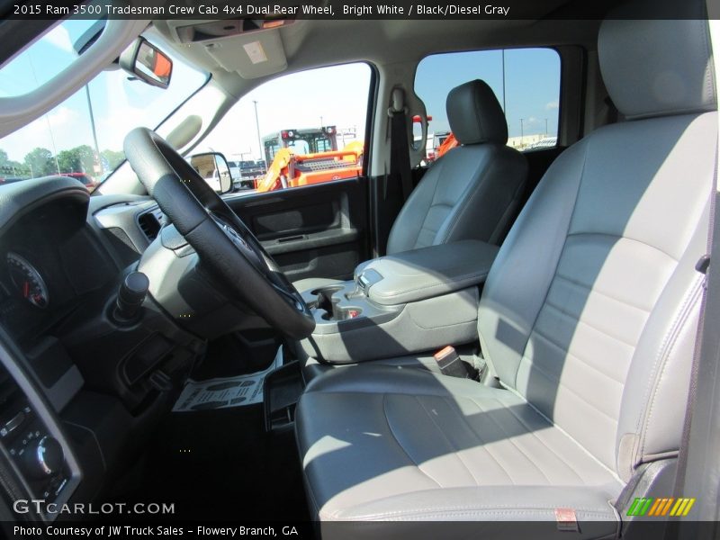 Bright White / Black/Diesel Gray 2015 Ram 3500 Tradesman Crew Cab 4x4 Dual Rear Wheel
