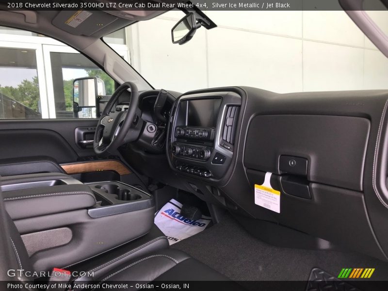 Silver Ice Metallic / Jet Black 2018 Chevrolet Silverado 3500HD LTZ Crew Cab Dual Rear Wheel 4x4