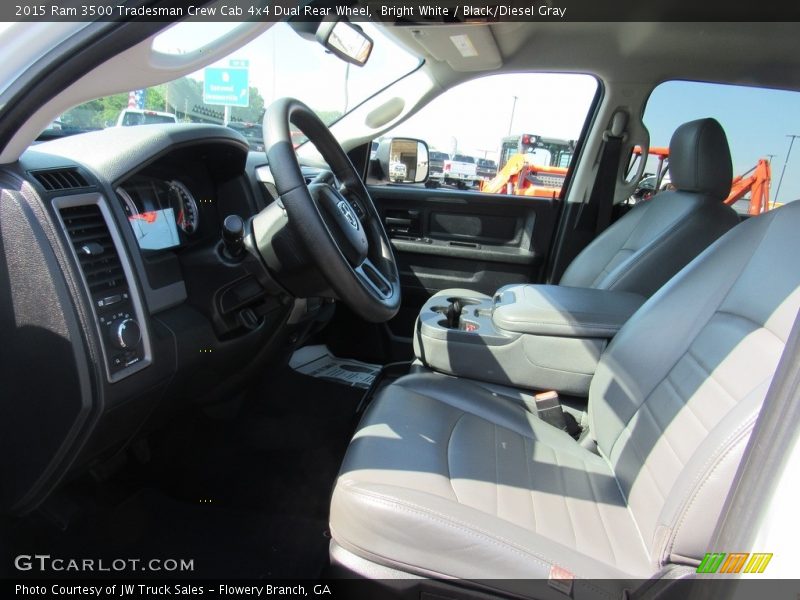 Bright White / Black/Diesel Gray 2015 Ram 3500 Tradesman Crew Cab 4x4 Dual Rear Wheel