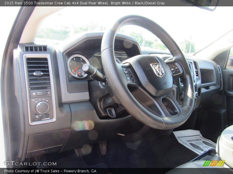 Bright White / Black/Diesel Gray 2015 Ram 3500 Tradesman Crew Cab 4x4 Dual Rear Wheel