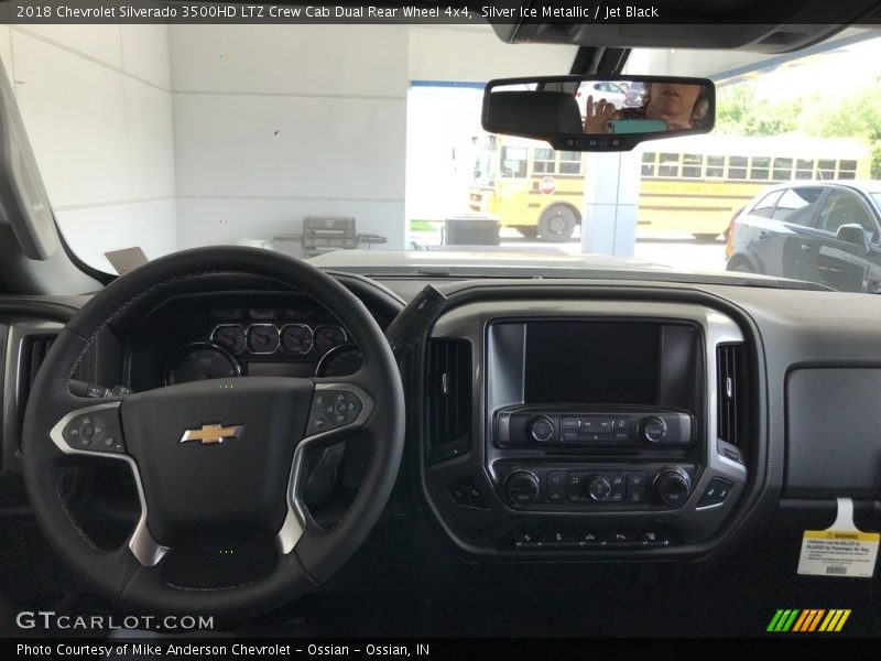 Silver Ice Metallic / Jet Black 2018 Chevrolet Silverado 3500HD LTZ Crew Cab Dual Rear Wheel 4x4
