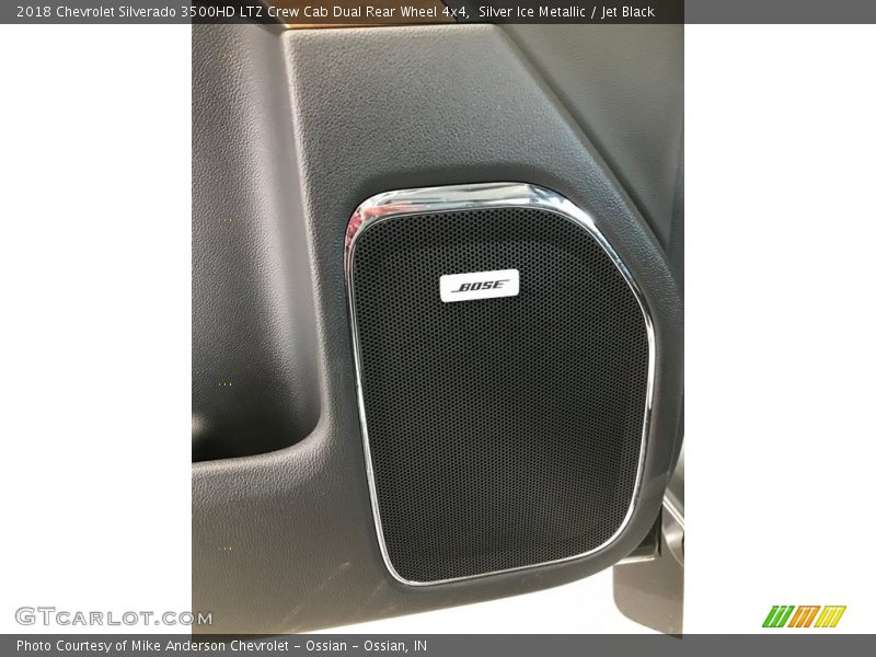 Silver Ice Metallic / Jet Black 2018 Chevrolet Silverado 3500HD LTZ Crew Cab Dual Rear Wheel 4x4