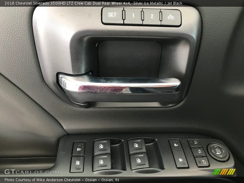 Silver Ice Metallic / Jet Black 2018 Chevrolet Silverado 3500HD LTZ Crew Cab Dual Rear Wheel 4x4