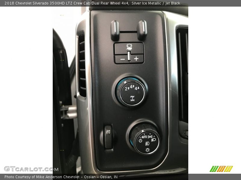 Silver Ice Metallic / Jet Black 2018 Chevrolet Silverado 3500HD LTZ Crew Cab Dual Rear Wheel 4x4