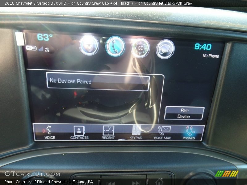 Black / High Country Jet Black/Ash Gray 2018 Chevrolet Silverado 3500HD High Country Crew Cab 4x4