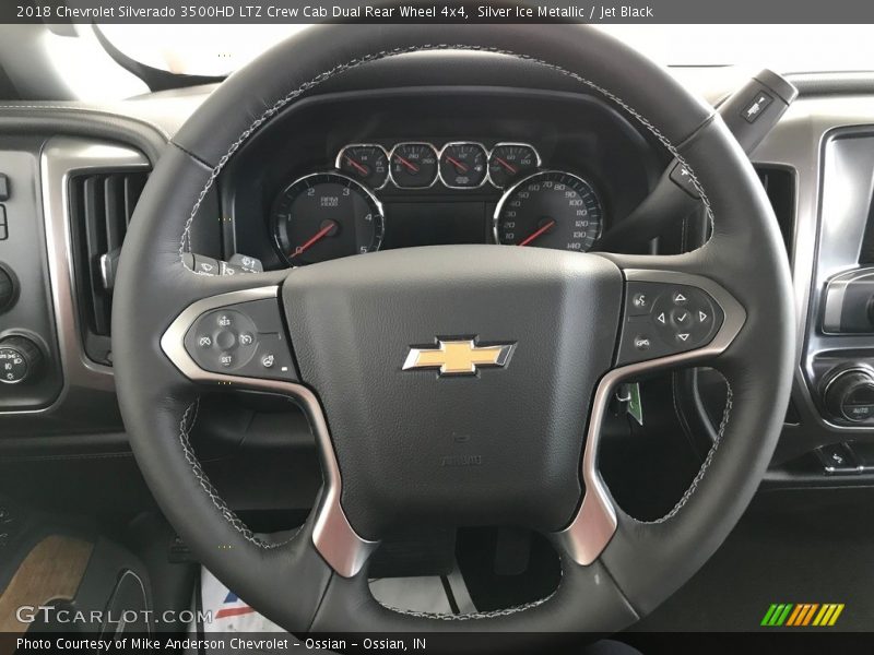 Silver Ice Metallic / Jet Black 2018 Chevrolet Silverado 3500HD LTZ Crew Cab Dual Rear Wheel 4x4
