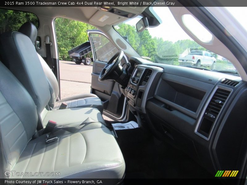 Bright White / Black/Diesel Gray 2015 Ram 3500 Tradesman Crew Cab 4x4 Dual Rear Wheel