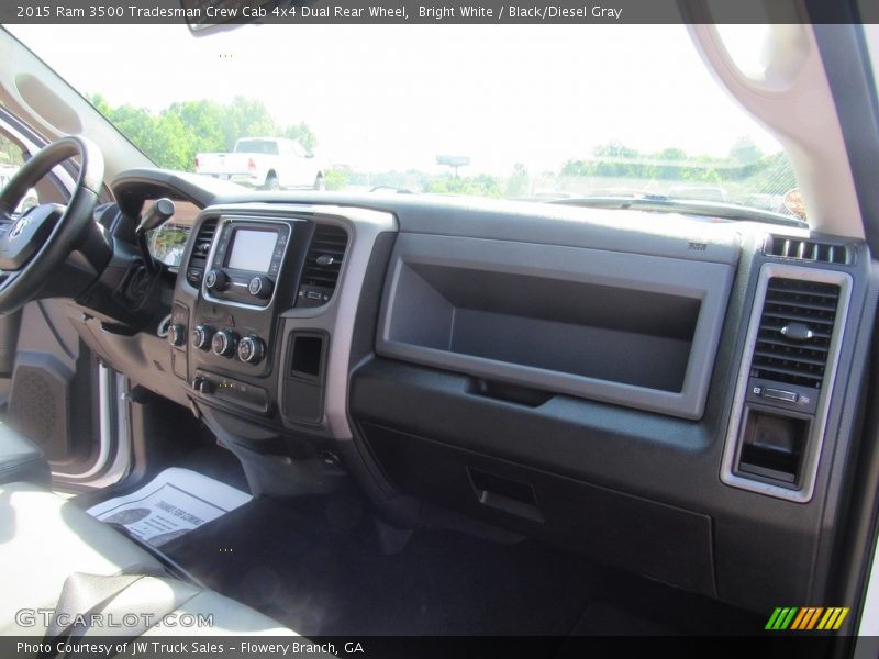 Bright White / Black/Diesel Gray 2015 Ram 3500 Tradesman Crew Cab 4x4 Dual Rear Wheel
