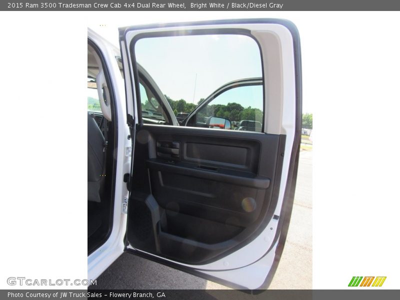 Bright White / Black/Diesel Gray 2015 Ram 3500 Tradesman Crew Cab 4x4 Dual Rear Wheel