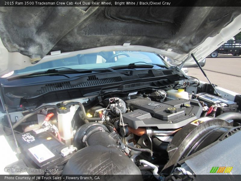 Bright White / Black/Diesel Gray 2015 Ram 3500 Tradesman Crew Cab 4x4 Dual Rear Wheel