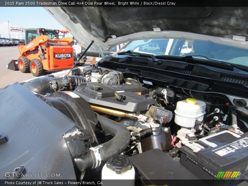 Bright White / Black/Diesel Gray 2015 Ram 3500 Tradesman Crew Cab 4x4 Dual Rear Wheel