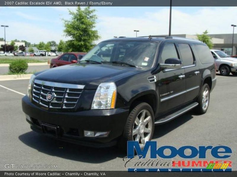 Black Raven / Ebony/Ebony 2007 Cadillac Escalade ESV AWD