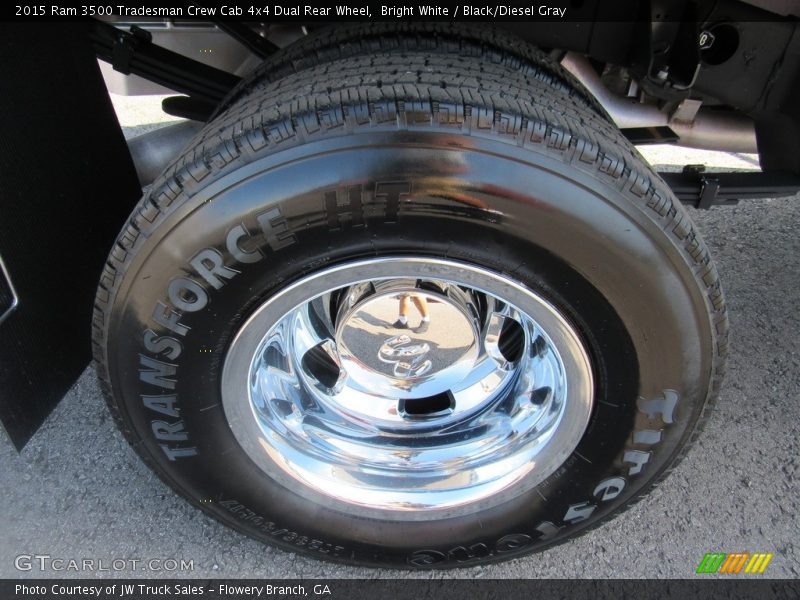 Bright White / Black/Diesel Gray 2015 Ram 3500 Tradesman Crew Cab 4x4 Dual Rear Wheel