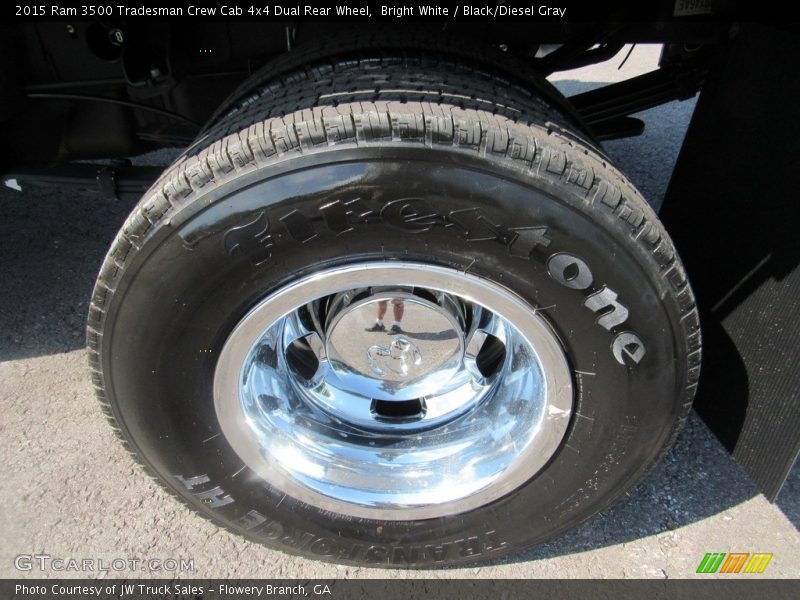 Bright White / Black/Diesel Gray 2015 Ram 3500 Tradesman Crew Cab 4x4 Dual Rear Wheel