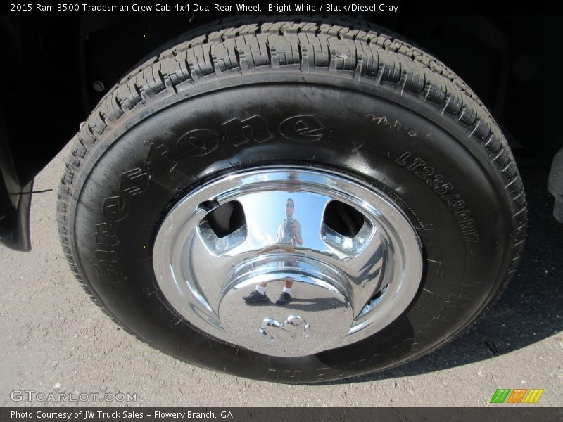 Bright White / Black/Diesel Gray 2015 Ram 3500 Tradesman Crew Cab 4x4 Dual Rear Wheel