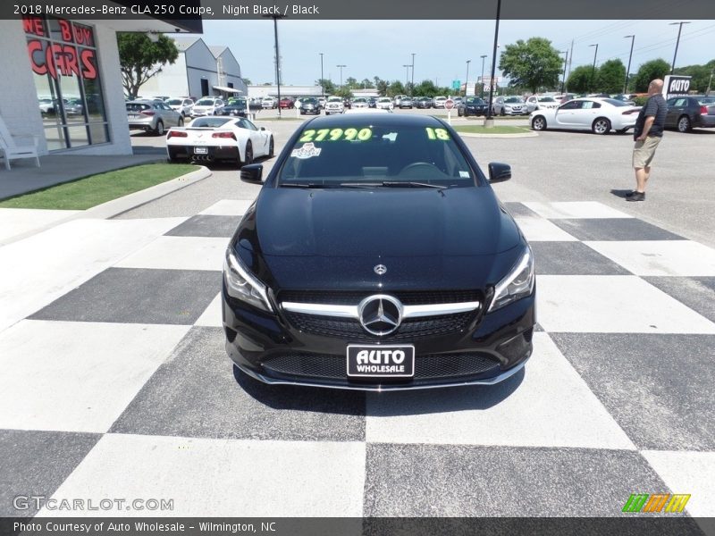 Night Black / Black 2018 Mercedes-Benz CLA 250 Coupe