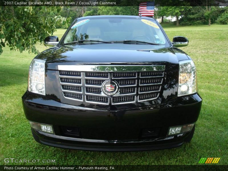 Black Raven / Cocoa/Light Cashmere 2007 Cadillac Escalade AWD
