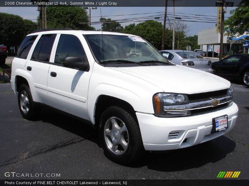 Summit White / Light Gray 2008 Chevrolet TrailBlazer LS 4x4