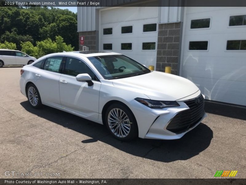 Wind Chill Pearl / Beige 2019 Toyota Avalon Limited