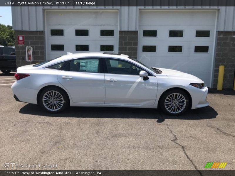 Wind Chill Pearl / Beige 2019 Toyota Avalon Limited
