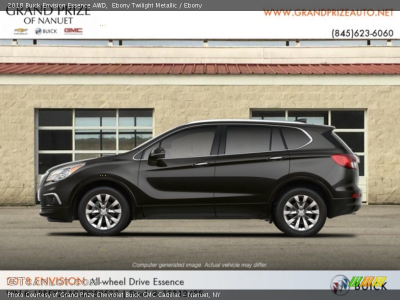 Ebony Twilight Metallic / Ebony 2018 Buick Envision Essence AWD