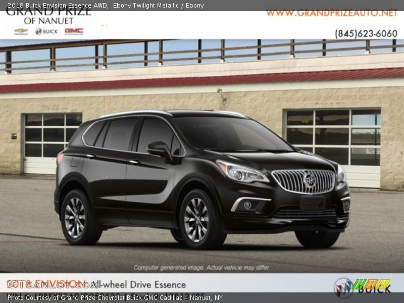 Ebony Twilight Metallic / Ebony 2018 Buick Envision Essence AWD
