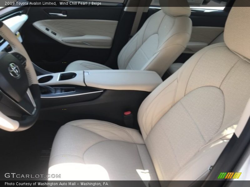 Wind Chill Pearl / Beige 2019 Toyota Avalon Limited