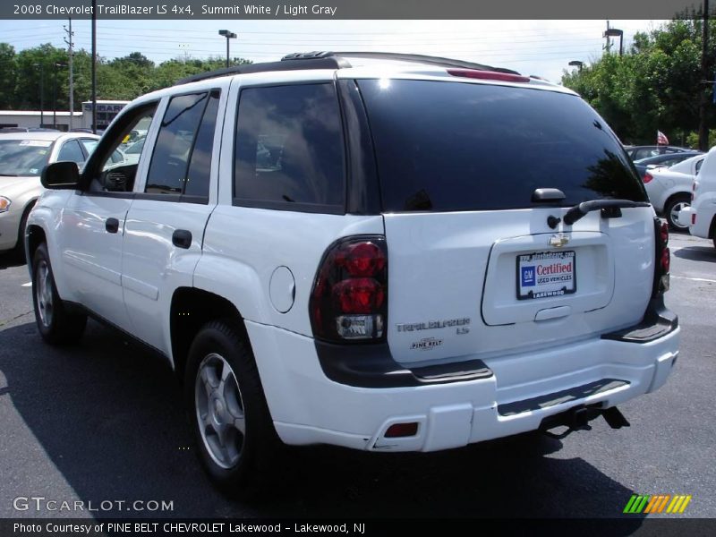 Summit White / Light Gray 2008 Chevrolet TrailBlazer LS 4x4