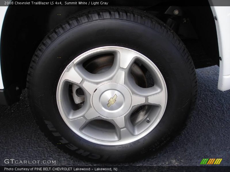 Summit White / Light Gray 2008 Chevrolet TrailBlazer LS 4x4