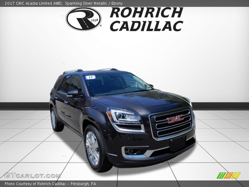 Sparkling Silver Metallic / Ebony 2017 GMC Acadia Limited AWD