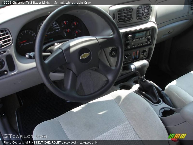 Summit White / Light Gray 2008 Chevrolet TrailBlazer LS 4x4