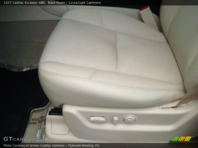 Black Raven / Cocoa/Light Cashmere 2007 Cadillac Escalade AWD