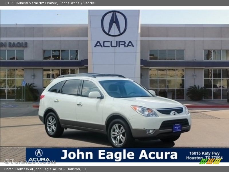 Stone White / Saddle 2012 Hyundai Veracruz Limited