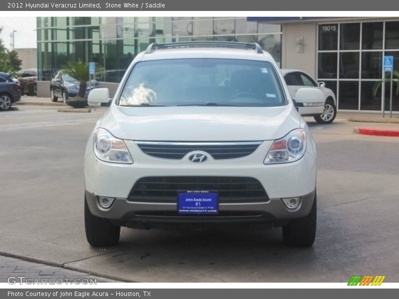 Stone White / Saddle 2012 Hyundai Veracruz Limited