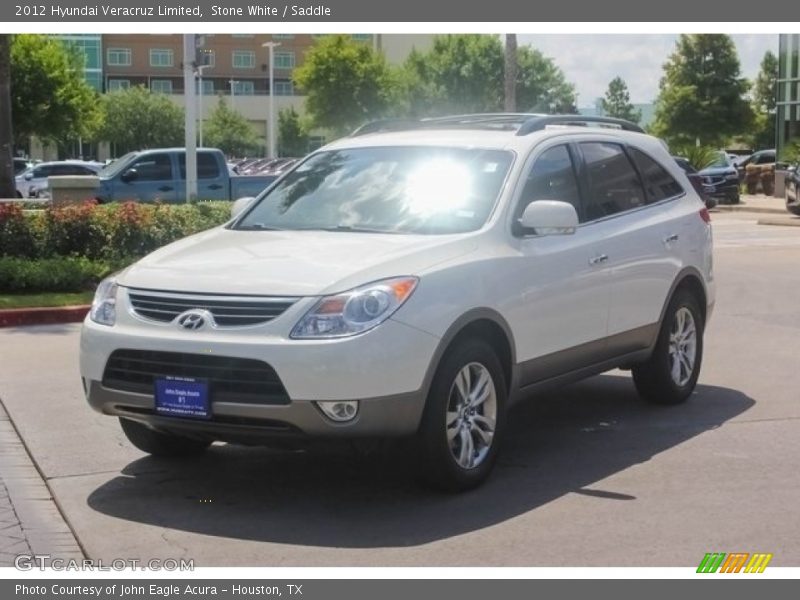 Stone White / Saddle 2012 Hyundai Veracruz Limited