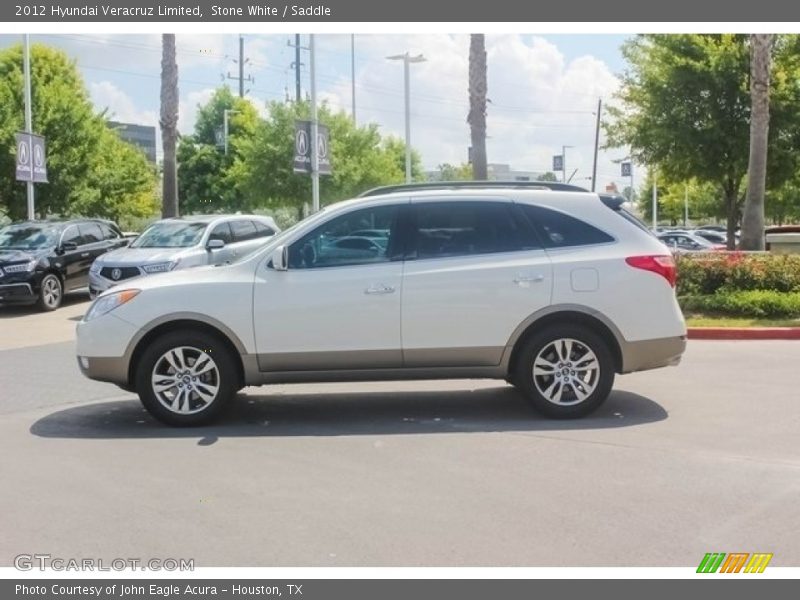 Stone White / Saddle 2012 Hyundai Veracruz Limited