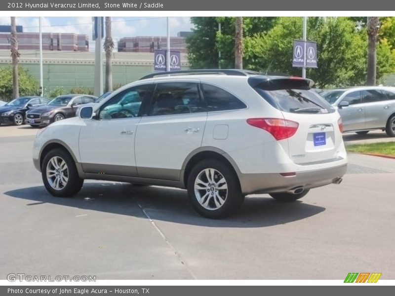 Stone White / Saddle 2012 Hyundai Veracruz Limited