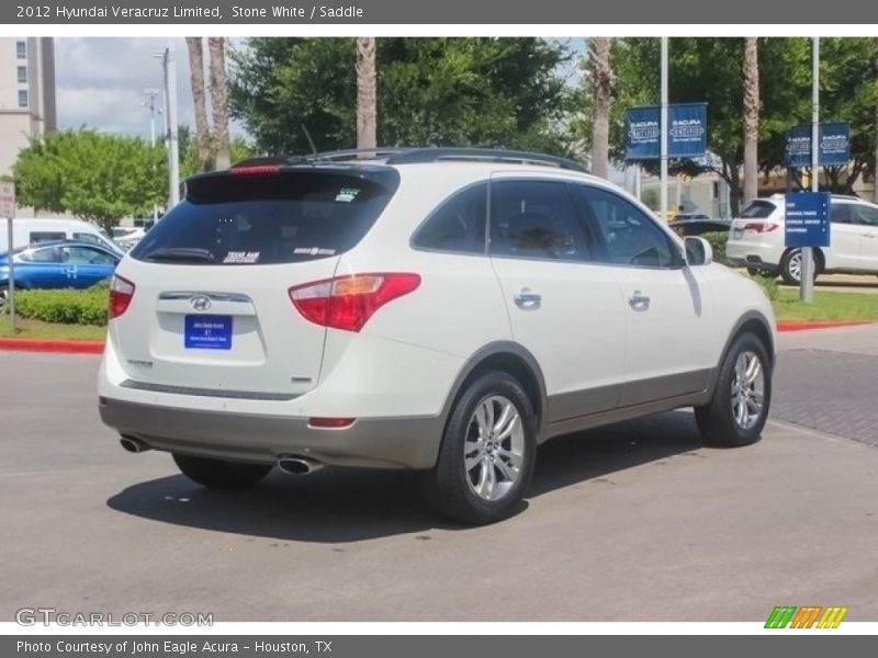 Stone White / Saddle 2012 Hyundai Veracruz Limited