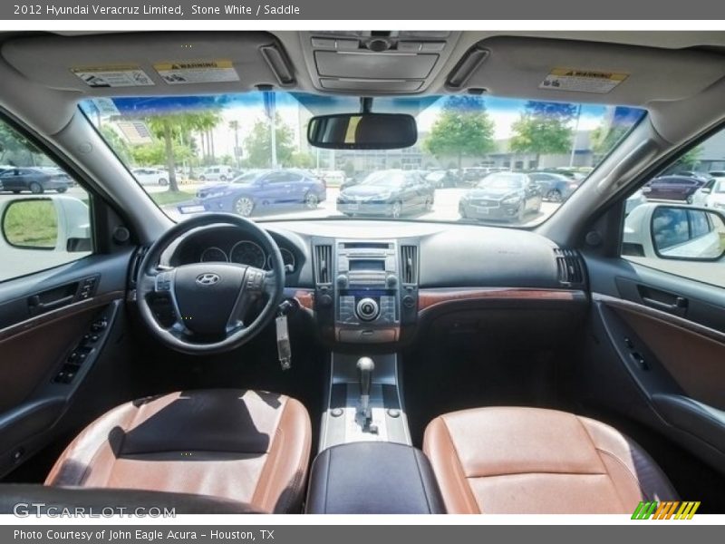 Stone White / Saddle 2012 Hyundai Veracruz Limited