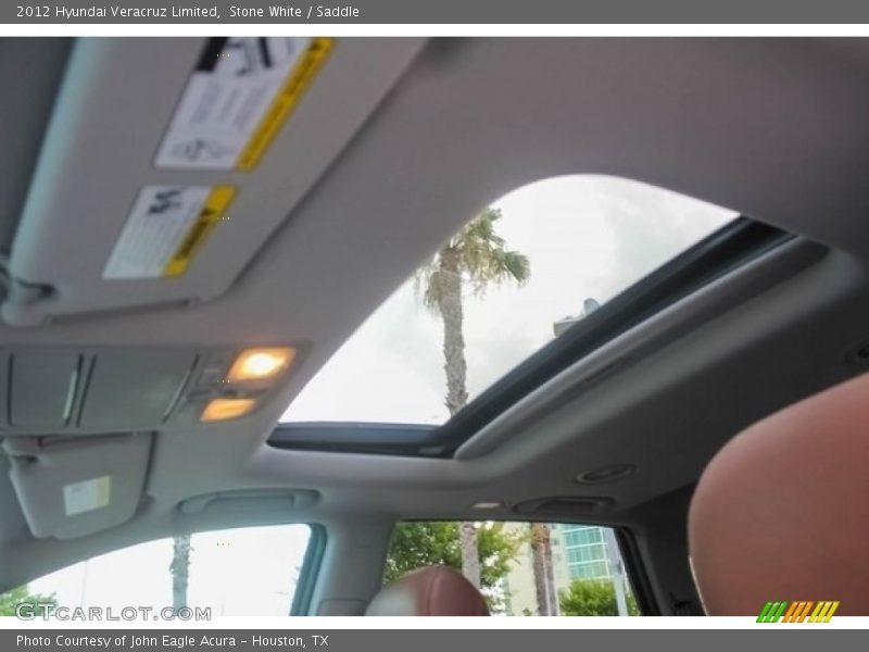 Stone White / Saddle 2012 Hyundai Veracruz Limited