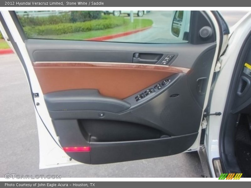 Stone White / Saddle 2012 Hyundai Veracruz Limited