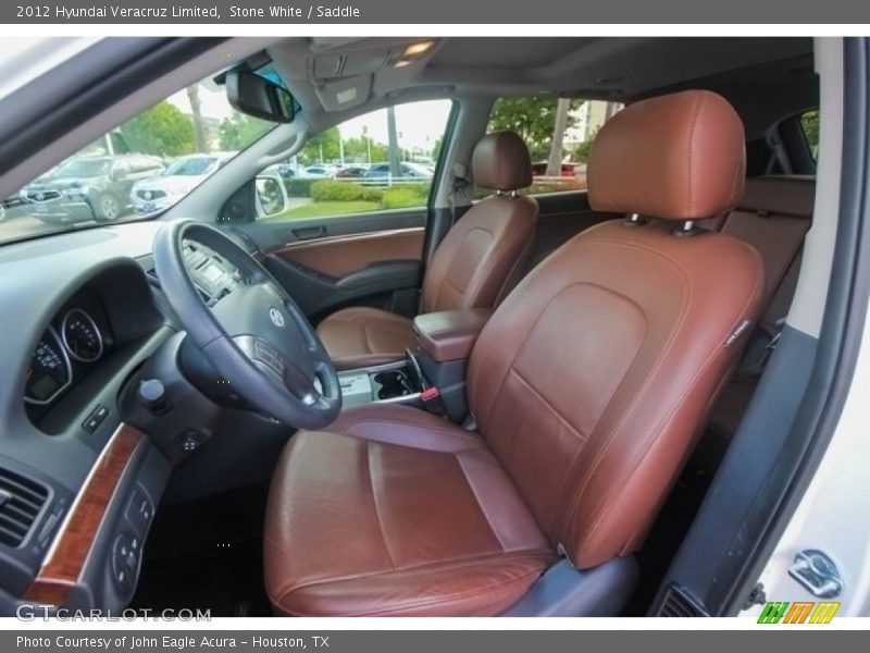 Stone White / Saddle 2012 Hyundai Veracruz Limited