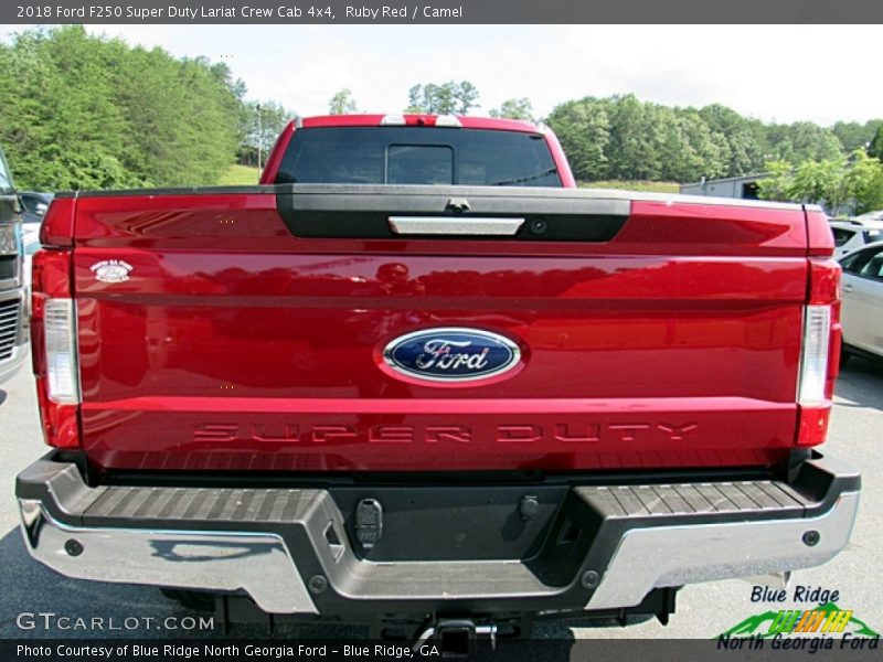 Ruby Red / Camel 2018 Ford F250 Super Duty Lariat Crew Cab 4x4