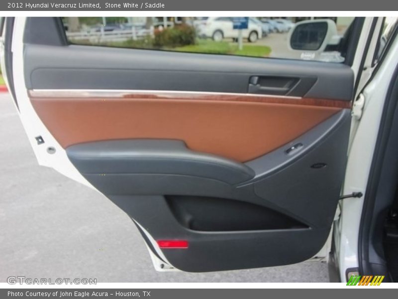 Stone White / Saddle 2012 Hyundai Veracruz Limited